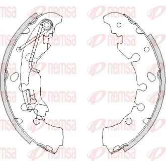 OPEL щоки гальм. Corsa D 06 -, Citroen Nemo REMSA 4161.00