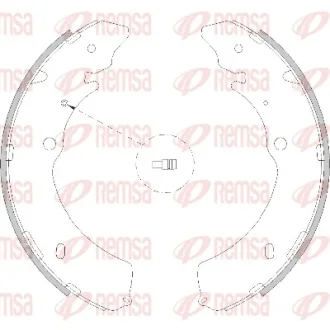 ISUZU гальмівні колодки задн D-MAX I (TFR, TFS) 2.5 DiTD 06-12, D-MAX I 3.0 D 07-12 Remsa 4216.00