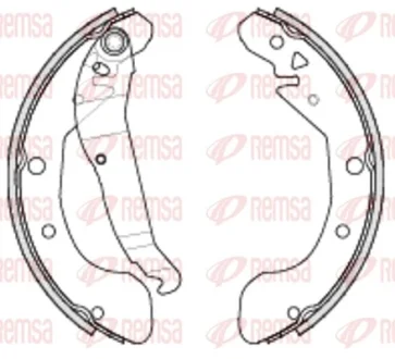 CHEVROLET Комплект гальмівних колодок REZZO (U100) 1.6 05-, DAEWOO REZZO (U100) 2.0 00- Remsa 4231.00