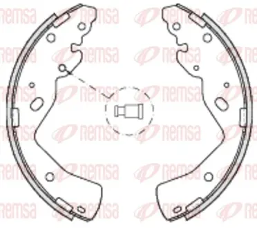 Тормозные колодки барабанные REMSA 4232.00