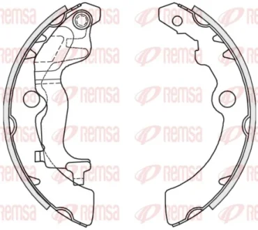NISSAN гальм колодки задн PIXO (UA0) 1.0 LPG 09-, SUZUKI ALTO VII (GF) 1.0 09- Remsa 4251.00