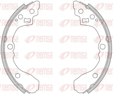 Тормозные колодки барабанные REMSA 4275.00