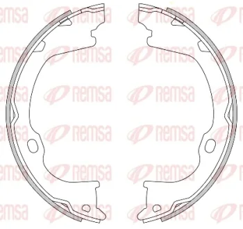 Колодки гальмівні барабанні REMSA 4282.00
