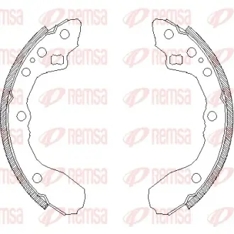Тормозные колодки REMSA 4344.00