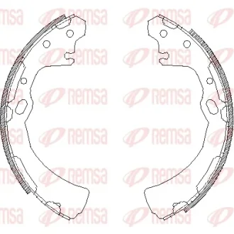 NISSAN Гальмівні колодки задн. PICK UP (D22) 2.4 i 98-06 REMSA 4384.00