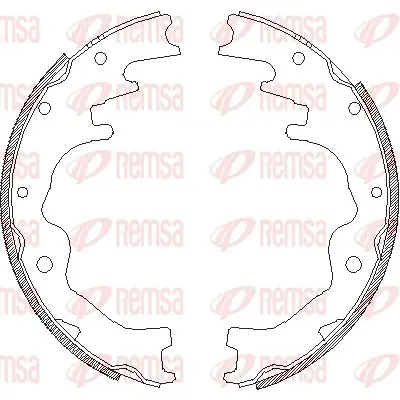MAZDA Гальм колодки B-SERIE (UF) 2.5 D 96-99 Remsa 4388.00 (фото 1)