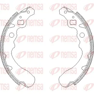 Тормозные колодки REMSA 4390.00