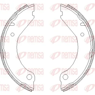 VOLVO Колодки гальмівні барабанні 240-265,740-780,940-960 Remsa 4399.00