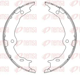 LEXUS Колодки гальмівні барабанні LS 06- REMSA 4467.00