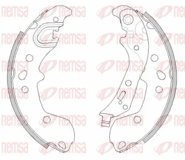 Тормозные колодки барабанные REMSA 4498.00