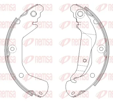 CHEVROLET Колодки гальмівні барабанні AVEO Хэтчбэк 11- Remsa 4515.00