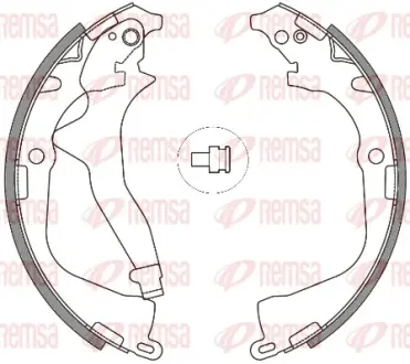 Тормозные колодки барабанные REMSA 4648.00