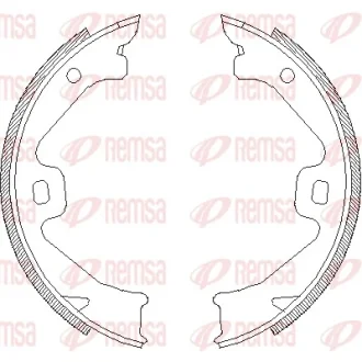 ROVER Колодки гальмівні барабанні задні 75 2.0 CDTi 03-05 Remsa 4704.00