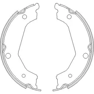 Тормозные колодки барабанные REMSA 4732.00
