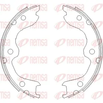 Колодки гальмівні барабанного типу NISSAN 350Z, Teana REMSA 4738.00