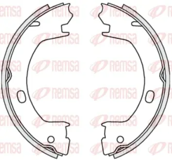 Тормозные колодки барабанные REMSA 4739.00