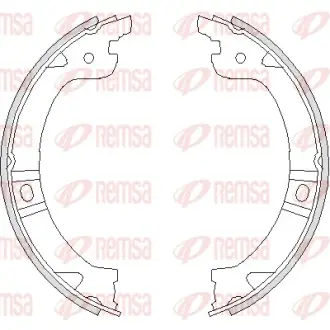 Тормозные колодки барабанные REMSA 4744.00