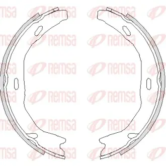 Тормозные колодки барабанные REMSA 4751.00