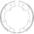Колодки ручного тормоза Nissan X-trale,Qashqai, Renault Koleos, Toyota Rav-4 Remsa 4752.00 (фото 1)