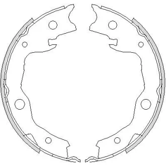 Колодки ручного тормоза Nissan X-trale,Qashqai, Renault Koleos, Toyota Rav-4 Remsa 4752.00