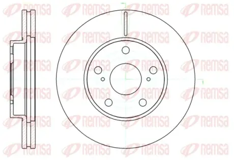 Гальмівний диск. передн. TOYOTA RAV4 00- REMSA 61043.10