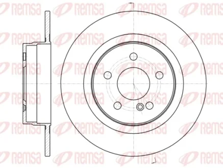 REMSA DB диск гальмівний задн. W204 Remsa 61070.00
