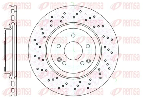 Гальмівний диск Remsa 61138.10