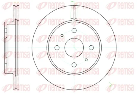 REMSA SUBARU диск гальм. передн. JUSTY 07- Remsa 61190.10