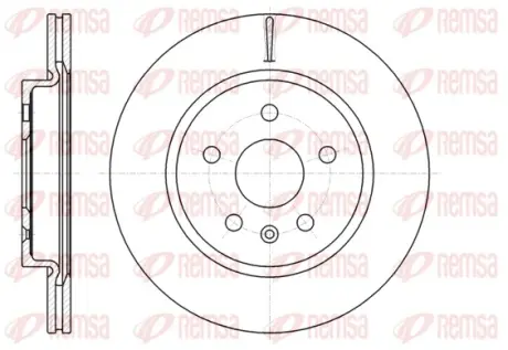 OPEL диск гальмівний задн. &quot;17-18&quot; Insignia 08- REMSA 61284.10