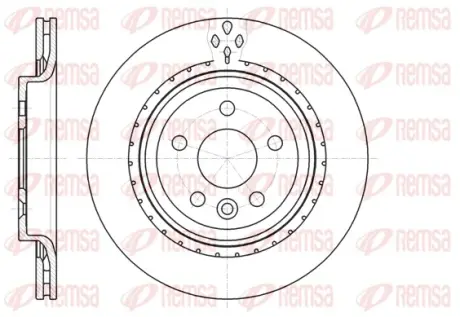 VOLVO диск гальмівний задній S60 II, S80 II REMSA 61305.10