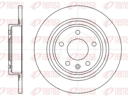 OPEL диск гальм.задн.Astra J, Chevrolet Cruze (16&quot;) REMSA 61315.00