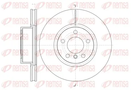BMW Диск гальмівний передній X3 10- REMSA 61454.10