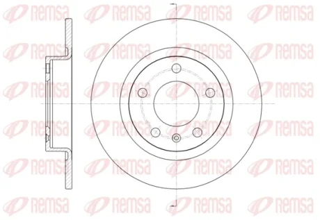 REMSA OPEL диск гальмівний задн.Corsa D/E 06- Remsa 61469.00