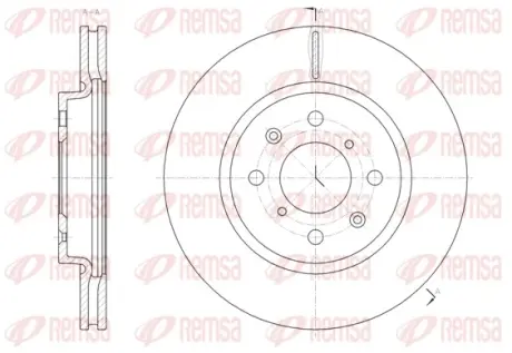Диск гальм. передн. SUZUKI SWIFT 10- REMSA 61481.10
