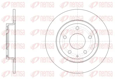MAZDA Диск гальмівний задн. 6 12- REMSA 61519.00