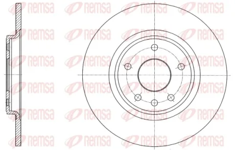 DODGE гальмівний диск задній JOURNEY 2.4 08-, FIAT FREEMONT 11- Remsa 61559.00
