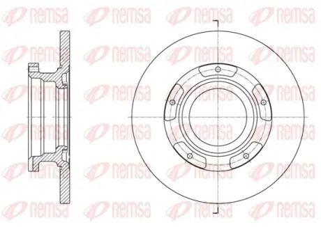 Диск гальмівний REMSA 61564.00