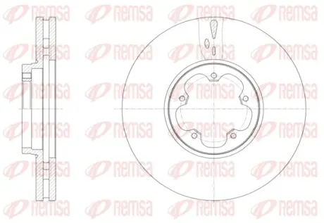 Диск гальмівний REMSA 61565.10