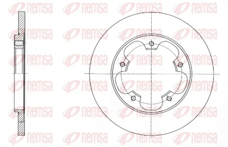 REMSA диск гальм. задн. FORD Transit 13-18 Remsa 61567.00