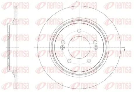 KIA Диск гальмівний задн.CEED 18-, HYUNDAI REMSA 61571.00