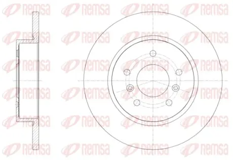 NISSAN Диск гальмівний задн.Qashqai 13- REMSA 61582.00