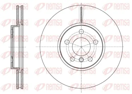 BMW Диск гальмівний передній X1/F48 REMSA 61596.10