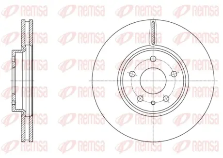 Диск гальмівний REMSA 61605.10