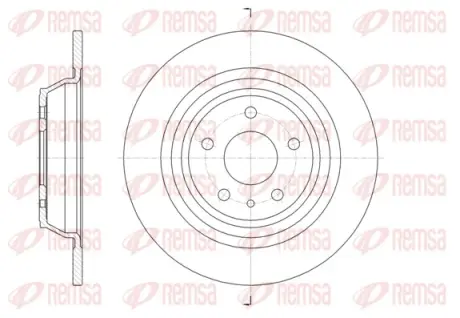 Диск гальмівний зад. FORD Mondeo 14- REMSA 61606.00