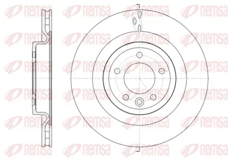 ROVER Диск тормозной задний DISCOVERY V, RANGE ROVER IV REMSA 61614.10