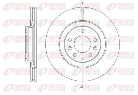 Диск гальмівний передній Mazda CX-7/9 REMSA 61638.10