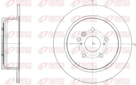 Диск гальмівний REMSA 61650.00