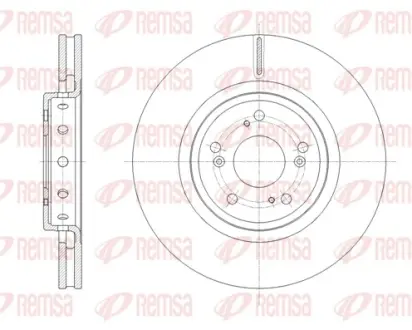 Диск гальмівний REMSA 61658.10