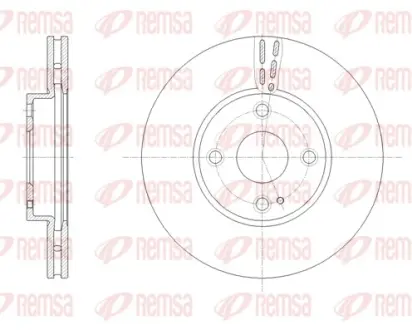 Диск гальм. передн. MAZDA 2 14- REMSA 61659.10