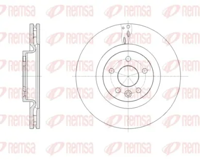 LAND ROVER диск гальм. передній Range Rover Evoque 11-, Discovery Sport 14- REMSA 61786.10